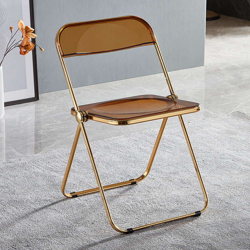 Chaise de salle à manger en plastique de Style industriel, sans bras, à dossier ouvert, chaise latérale de salle à manger unique pour Restaurant