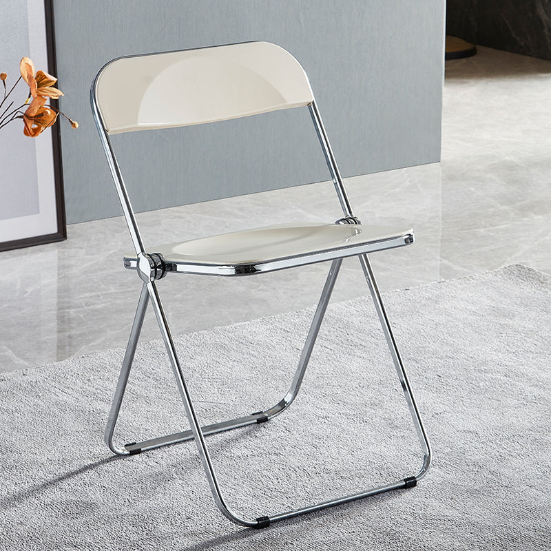 Chaise de salle à manger en plastique de Style industriel, sans bras, à dossier ouvert, chaise latérale de salle à manger unique pour Restaurant