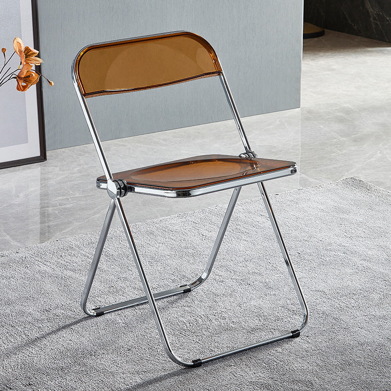 Chaise de salle à manger en plastique de Style industriel, sans bras, à dossier ouvert, chaise latérale de salle à manger unique pour Restaurant