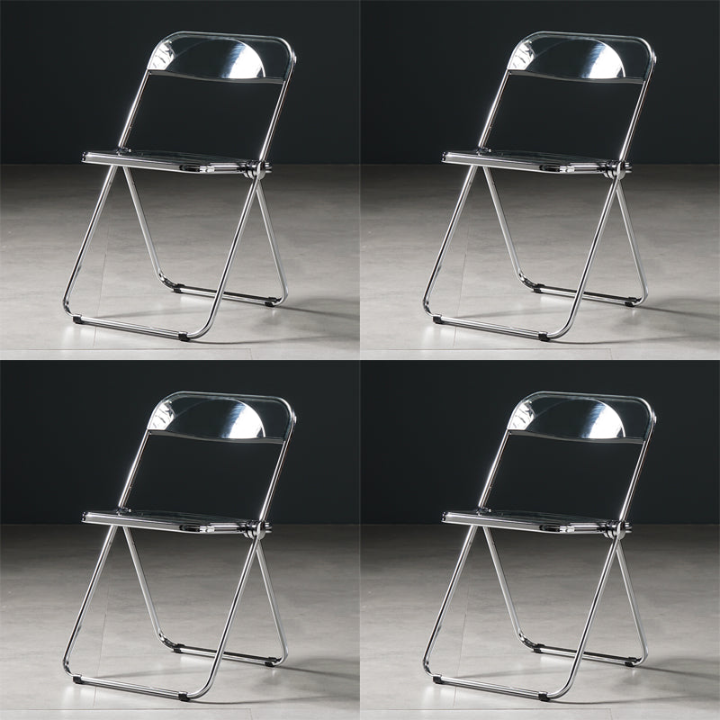 Chaise de salle à manger sans bras en plastique industriel, chaise latérale de salle à manger à dossier ouvert pour restaurant