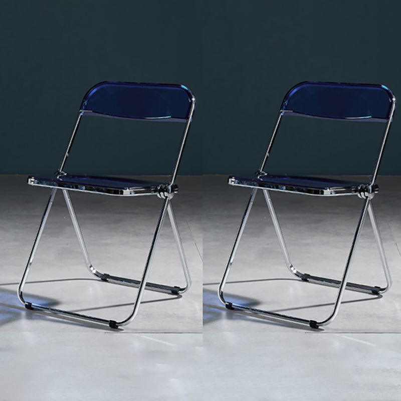 Chaise de salle à manger sans bras en plastique industriel, chaise latérale de salle à manger à dossier ouvert pour restaurant