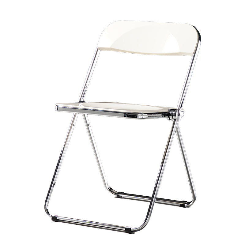 Chaise de salle à manger sans bras en plastique industriel, chaise latérale de salle à manger à dossier ouvert pour restaurant