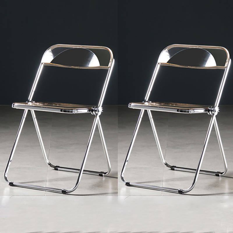 Chaise de salle à manger sans bras en plastique industriel, chaise latérale de salle à manger à dossier ouvert pour restaurant