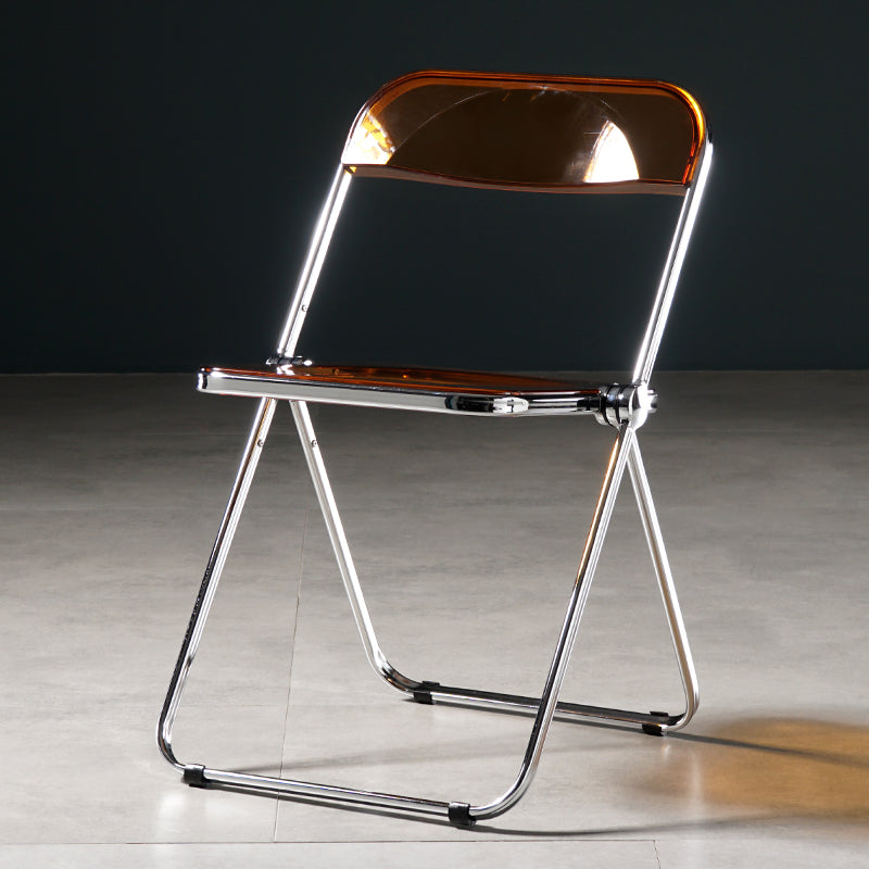 Chaise de salle à manger sans bras en plastique industriel, chaise latérale de salle à manger à dossier ouvert pour restaurant