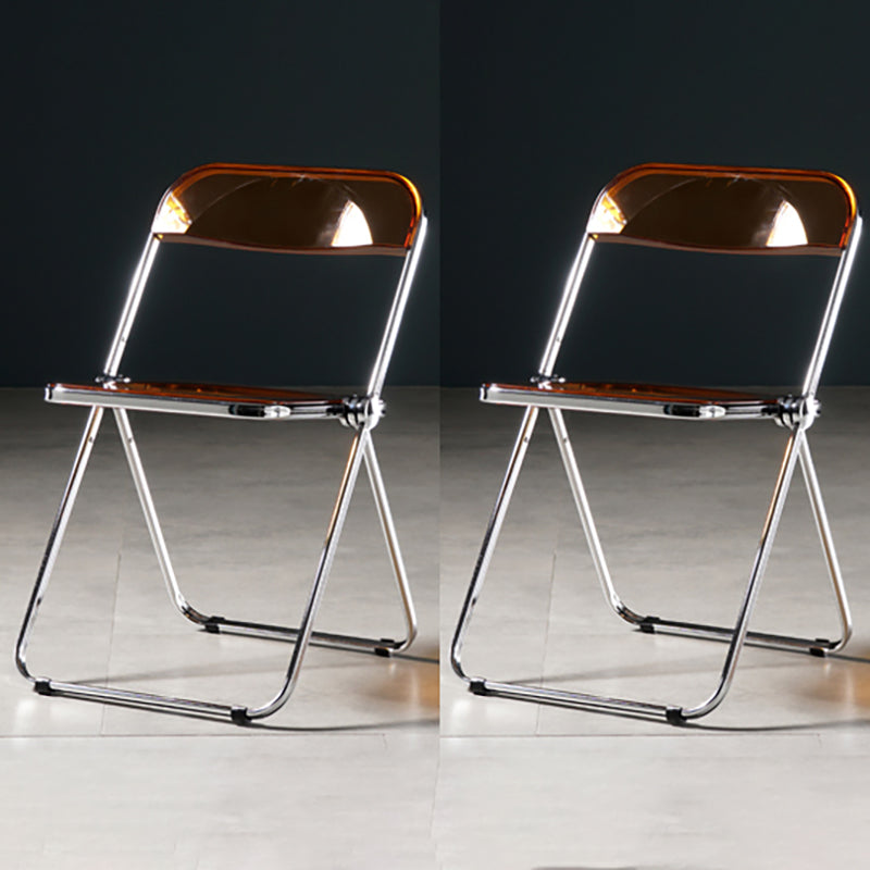 Chaise de salle à manger sans bras en plastique industriel, chaise latérale de salle à manger à dossier ouvert pour restaurant