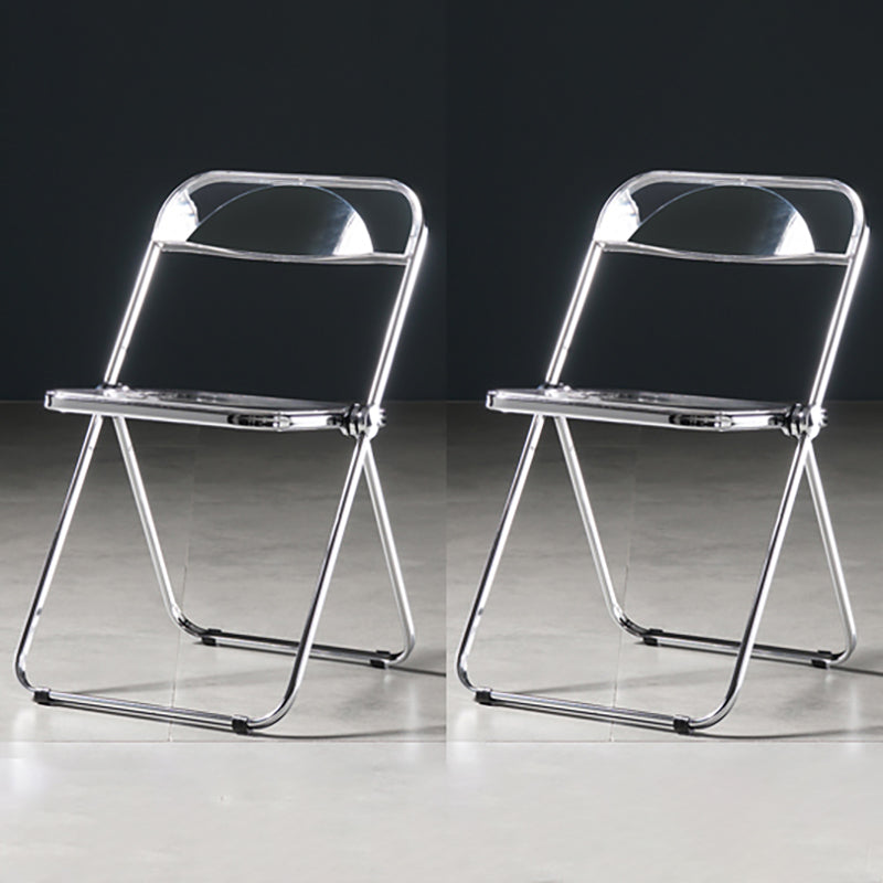 Chaise de salle à manger sans bras en plastique industriel, chaise latérale de salle à manger à dossier ouvert pour restaurant