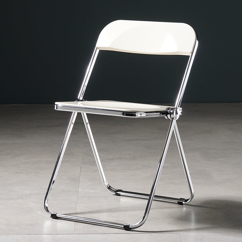 Chaise de salle à manger sans bras en plastique industriel, chaise latérale de salle à manger à dossier ouvert pour restaurant