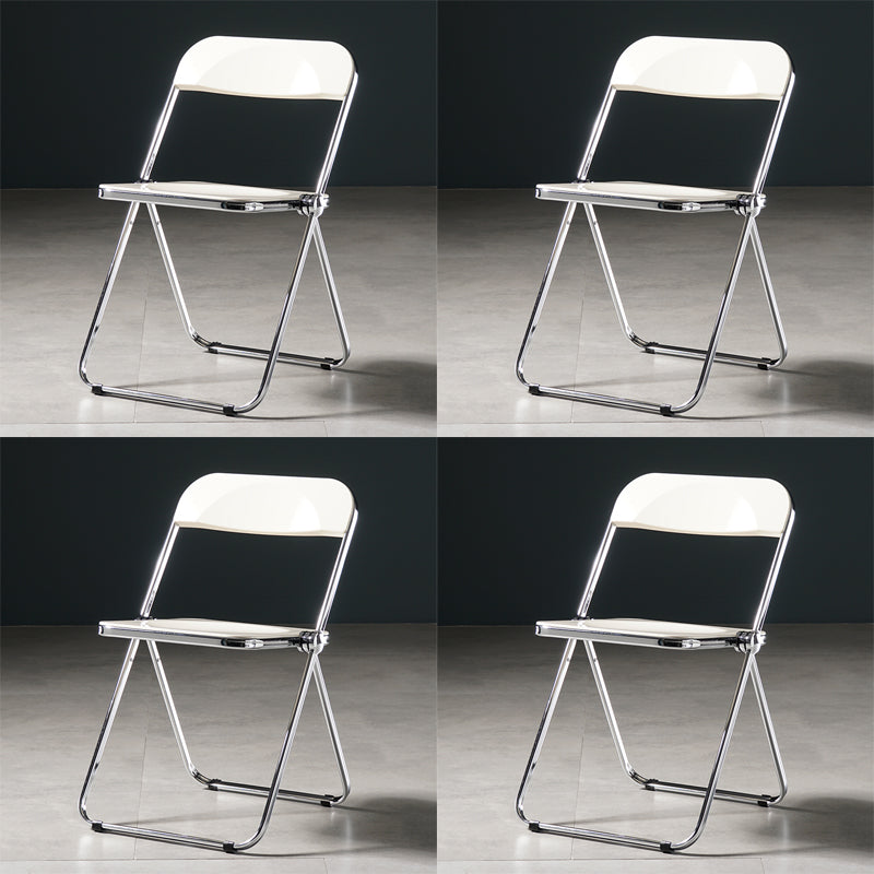 Chaise de salle à manger sans bras en plastique industriel, chaise latérale de salle à manger à dossier ouvert pour restaurant