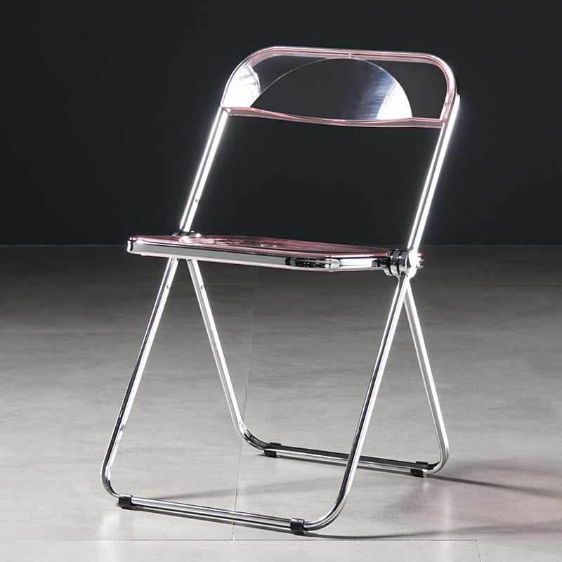 Chaise de salle à manger sans bras en plastique industriel, chaise latérale de salle à manger à dossier ouvert pour restaurant