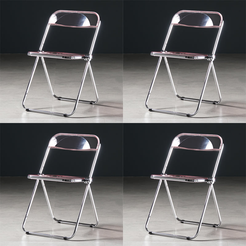 Chaise de salle à manger sans bras en plastique industriel, chaise latérale de salle à manger à dossier ouvert pour restaurant