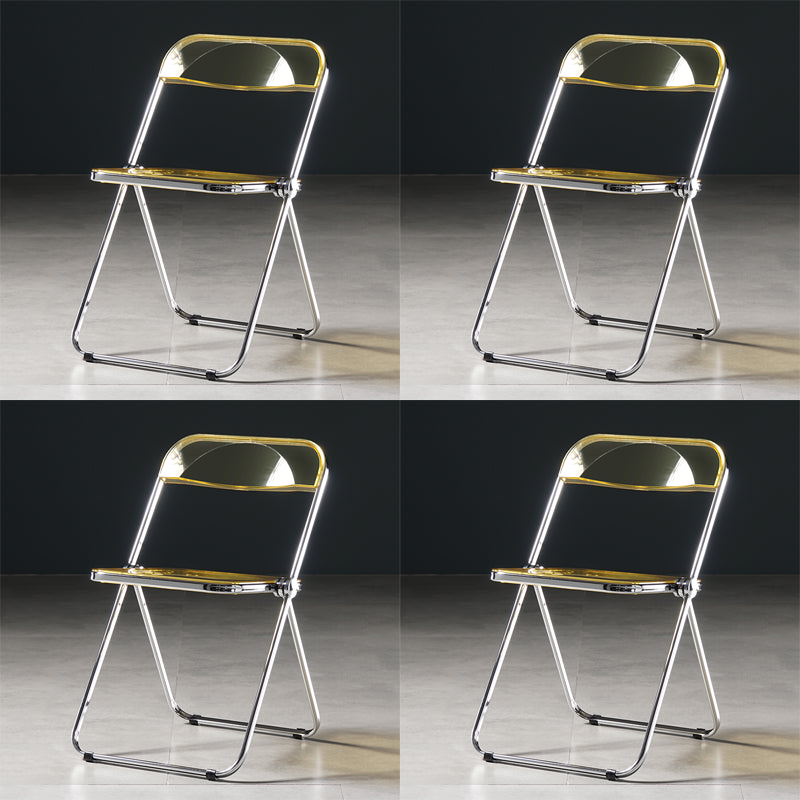 Chaise de salle à manger sans bras en plastique industriel, chaise latérale de salle à manger à dossier ouvert pour restaurant