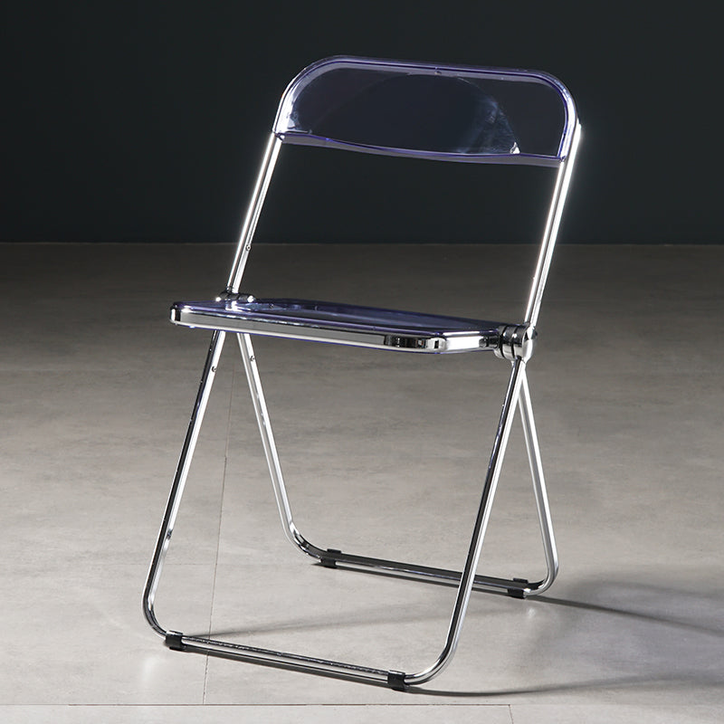 Chaise de salle à manger sans bras en plastique industriel, chaise latérale de salle à manger à dossier ouvert pour restaurant