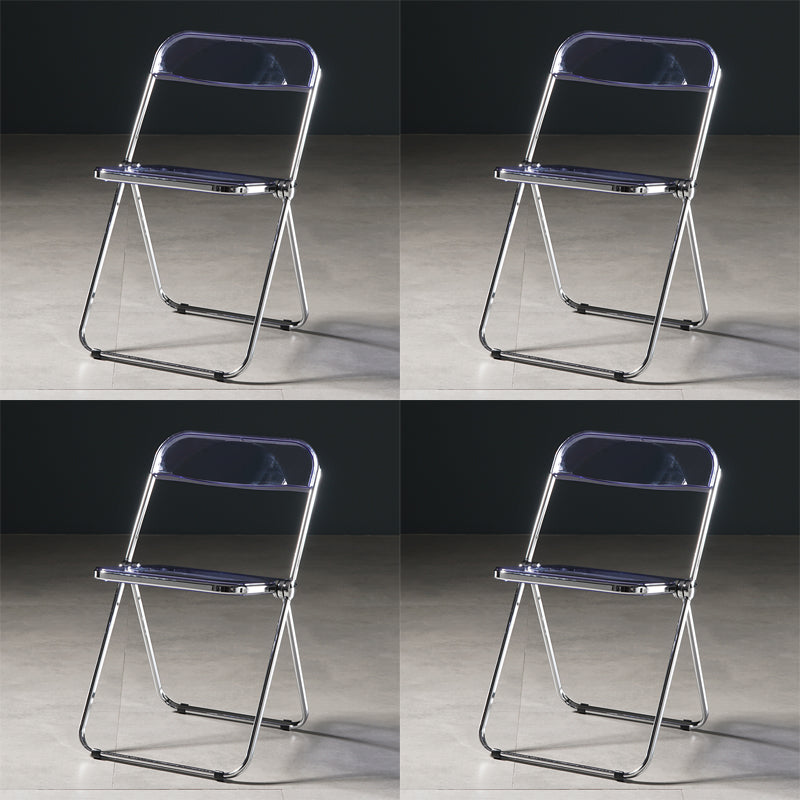Chaise de salle à manger sans bras en plastique industriel, chaise latérale de salle à manger à dossier ouvert pour restaurant