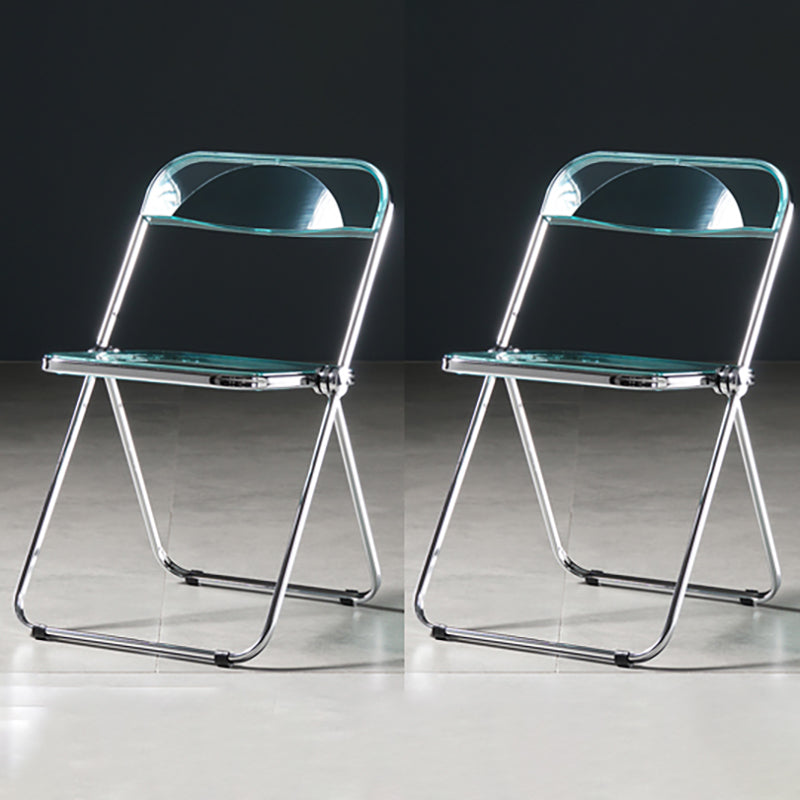 Chaise de salle à manger sans bras en plastique industriel, chaise latérale de salle à manger à dossier ouvert pour restaurant