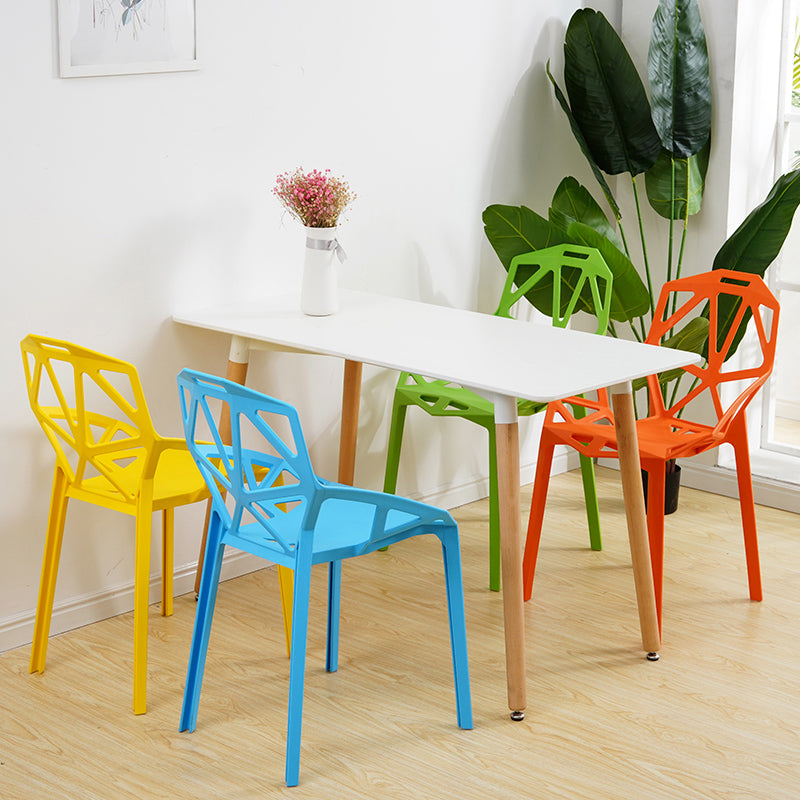 Sillas de comedor de estilo moderno Silla auxiliar de comedor de plástico para cocina