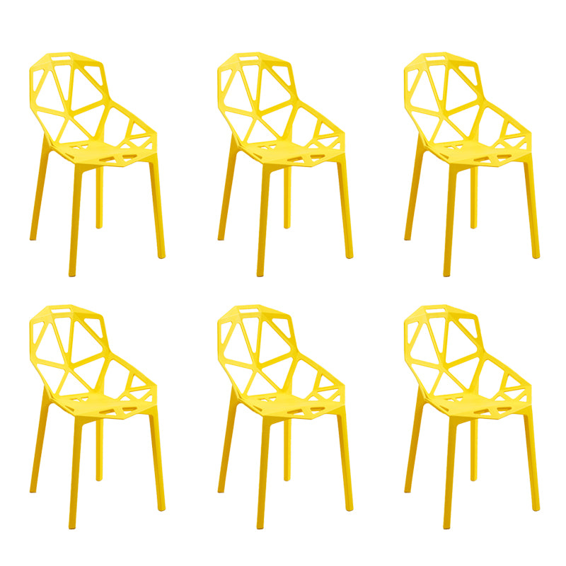 Sillas de comedor de estilo moderno Silla auxiliar de comedor de plástico para cocina
