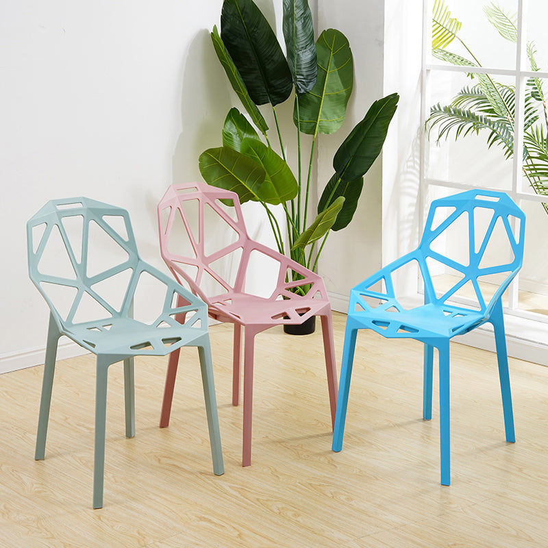 Sillas de comedor de estilo moderno Silla auxiliar de comedor de plástico para cocina