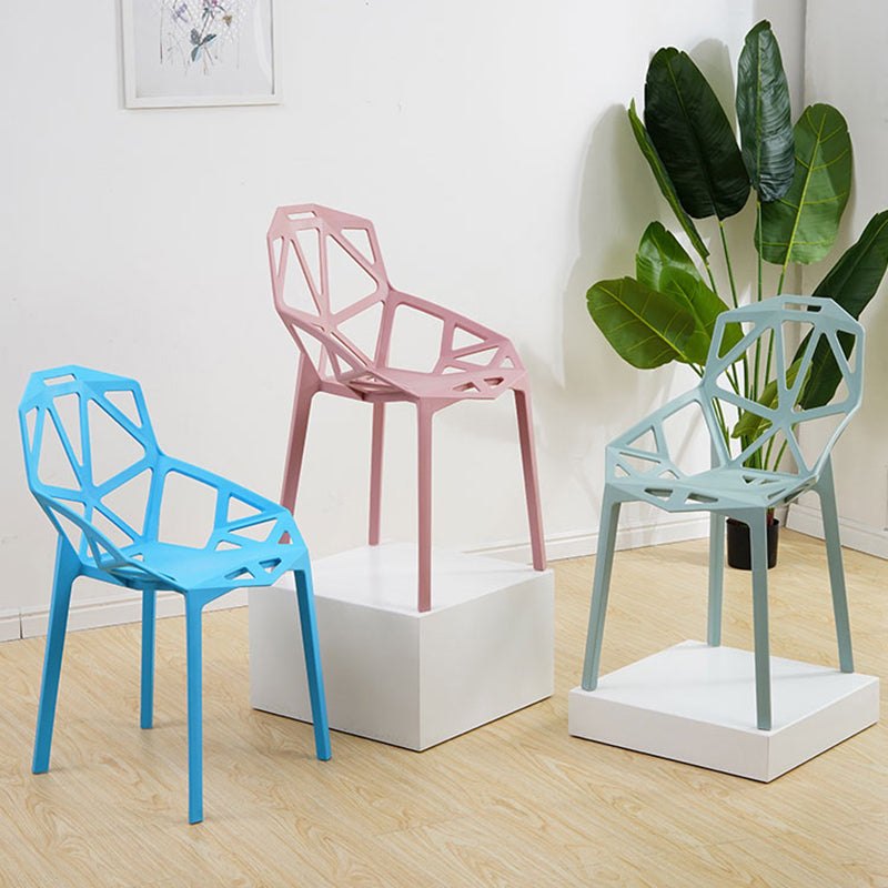Sillas de comedor de estilo moderno Silla auxiliar de comedor de plástico para cocina