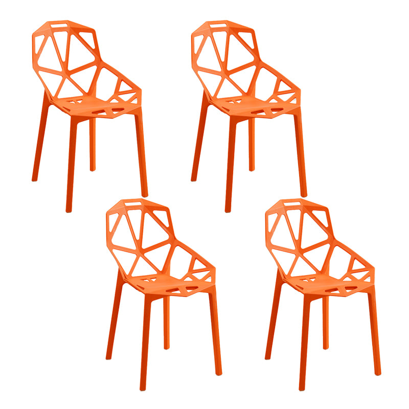 Sillas de comedor de estilo moderno Silla auxiliar de comedor de plástico para cocina