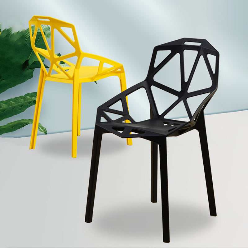 Sillas de comedor de estilo moderno Silla auxiliar de comedor de plástico para cocina