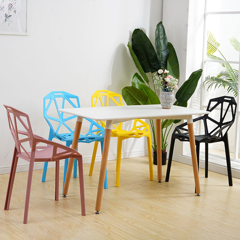 Sillas de comedor de estilo moderno Silla auxiliar de comedor de plástico para cocina