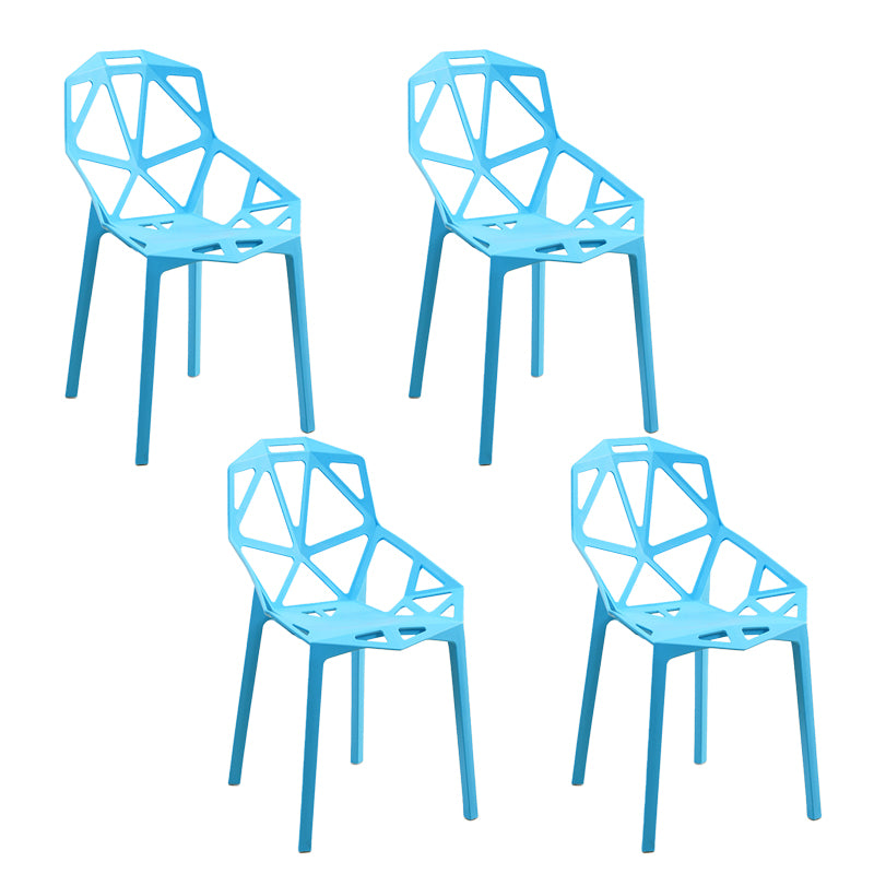 Sillas de comedor de estilo moderno Silla auxiliar de comedor de plástico para cocina