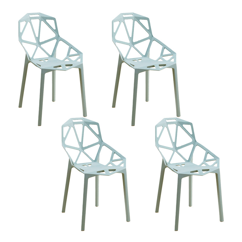 Sillas de comedor de estilo moderno Silla auxiliar de comedor de plástico para cocina