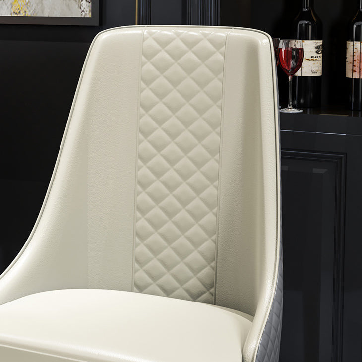 Silla de comedor de estilo moderno, silla auxiliar de madera sin brazos para cocina (juego de 2)