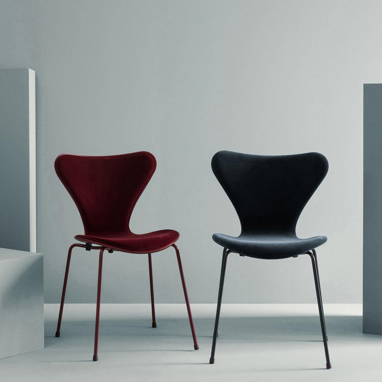 Sillas laterales sin brazos de diseño moderno, tela de lino con respaldo sólido, sillas de comedor