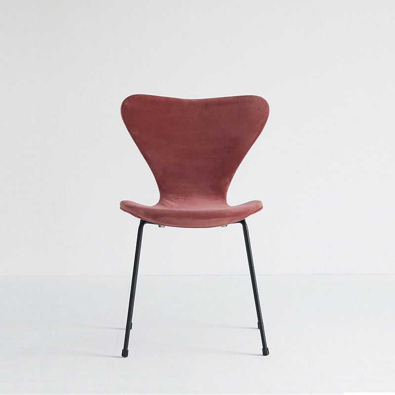 Sillas laterales sin brazos de diseño moderno, tela de lino con respaldo sólido, sillas de comedor