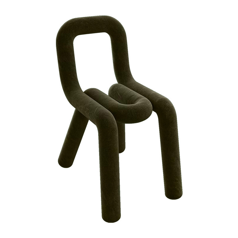 Sillas de comedor estilo moderno Sillas laterales sin brazos con patas de metal para cocina