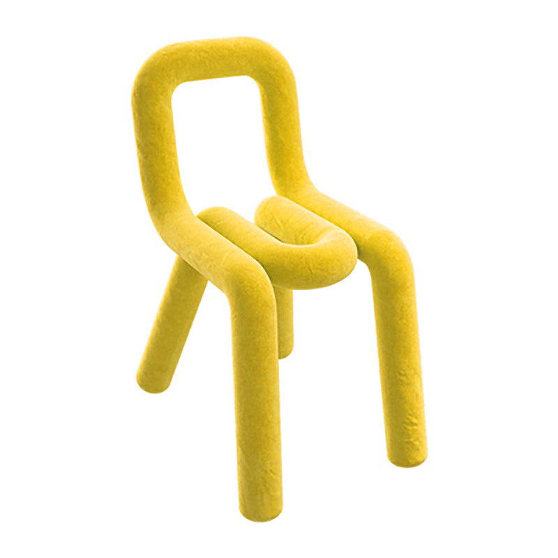 Sillas de comedor estilo moderno Sillas laterales sin brazos con patas de metal para cocina