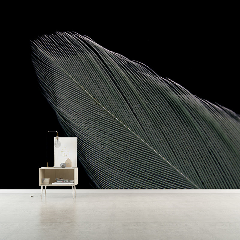 Feather Wall Mural Modern Style Mildew Resistant for Home Decor