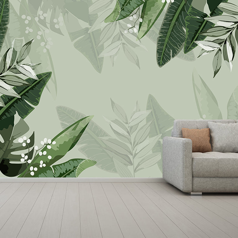 Tropical Plants Wall Mural Tropical Style Mildew Resistant Wall Covering