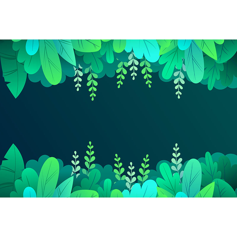 Illustration Tropical Plants Mural Tropical Style Mildew Resistant for Bedroom