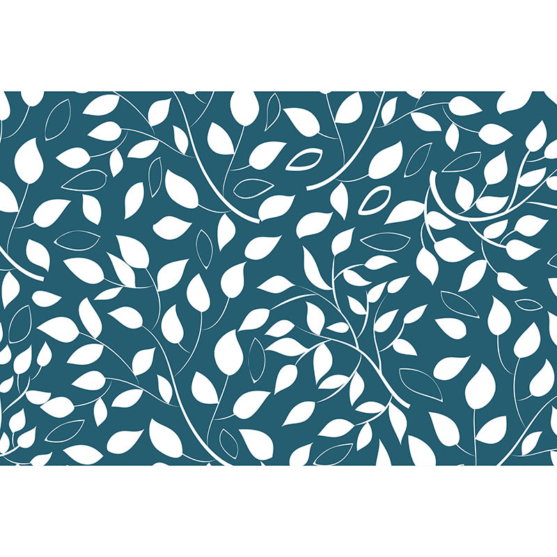 Plants Wall Mural Tropical Style Mildew Resistant for Home Decor