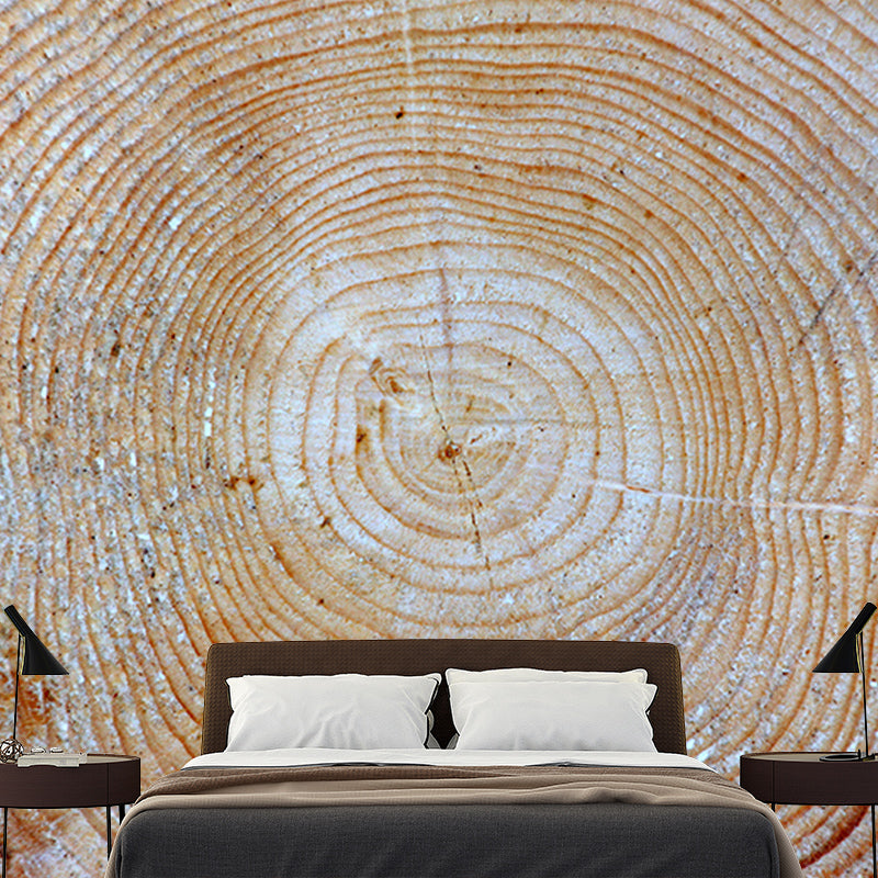 Wood Texture Wall Mural Industrial Style Mildew Resistant Wall Covering
