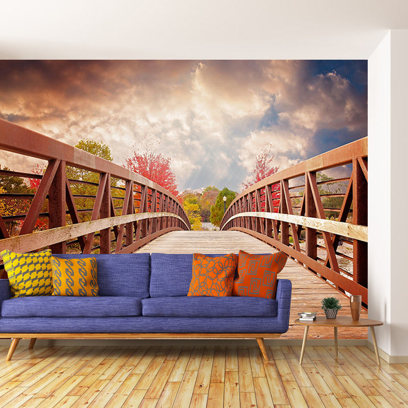 Space Extension Wall Mural Wallpaper Modern Style Mildew Resistant for Home Decor