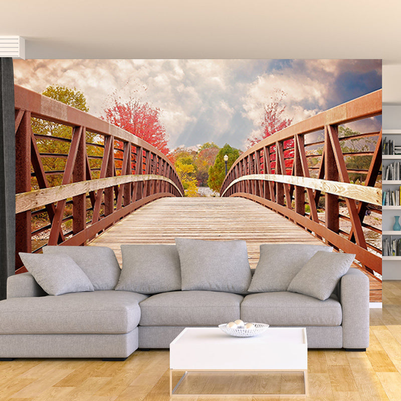 Space Extension Wall Mural Wallpaper Modern Style Mildew Resistant for Home Decor