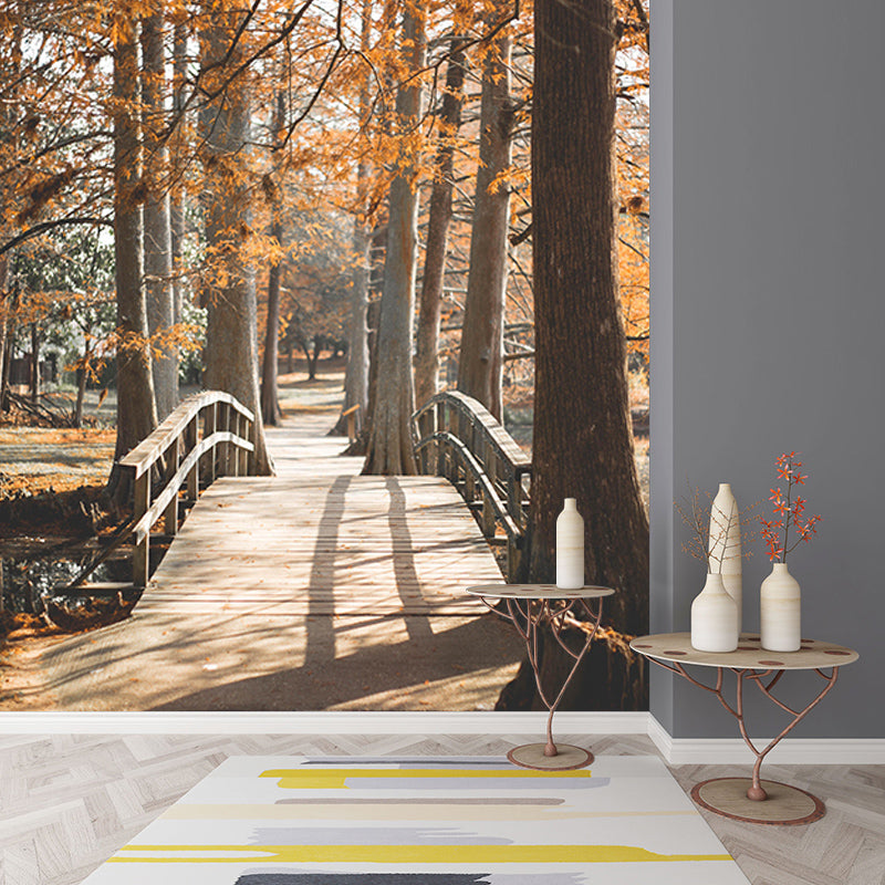 Space Extension Photography Mural Modern Style Mildew Resistant Wall Covering