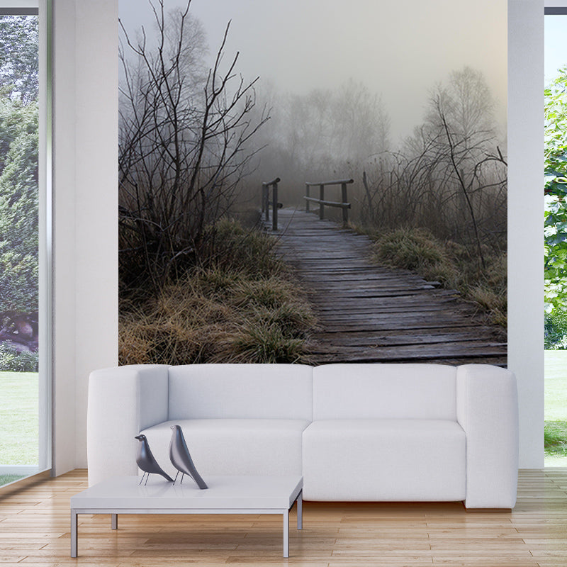 Space Extension Wall Mural Modern Style Mildew Resistant for Sleeping Room