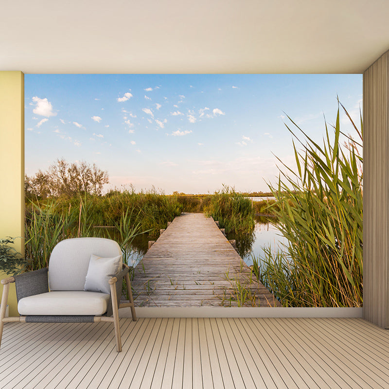 Photography Space Extension Mural Modern Style Mildew Resistant for Living Room