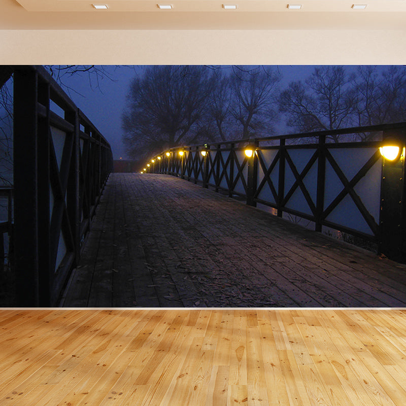 Photography Space Extension Mural Modern Style Mildew Resistant for Living Room