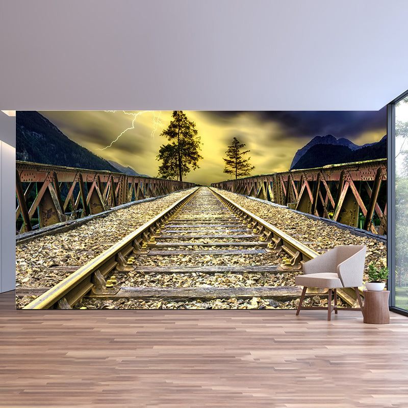 Space Extension Wall Mural Modern Style Mildew Resistant for Decoration