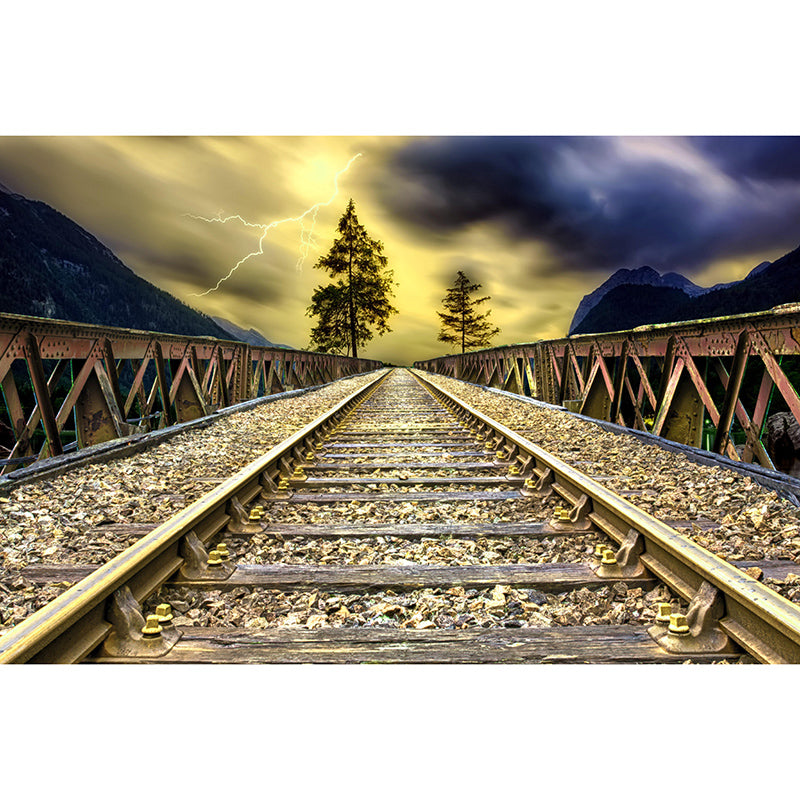 Space Extension Wall Mural Modern Style Mildew Resistant for Decoration