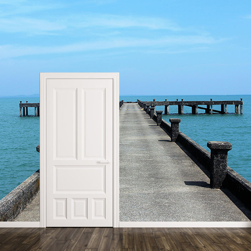 Space Extension Wall Mural Modern Style Mildew Resistant for Home Decor