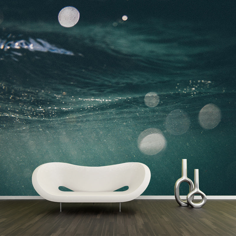 Mysterious Seabed Wall Mural Modern Style Mildew Resistant for Bedroom