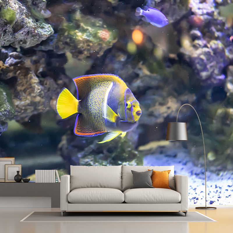 Mysterious Seabed Wall Mural Modern Style Mildew Resistant for Bedroom