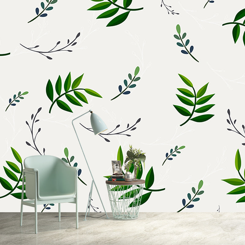 Environment Friendly Murals Tropical Style Leaves Murals for Decoration