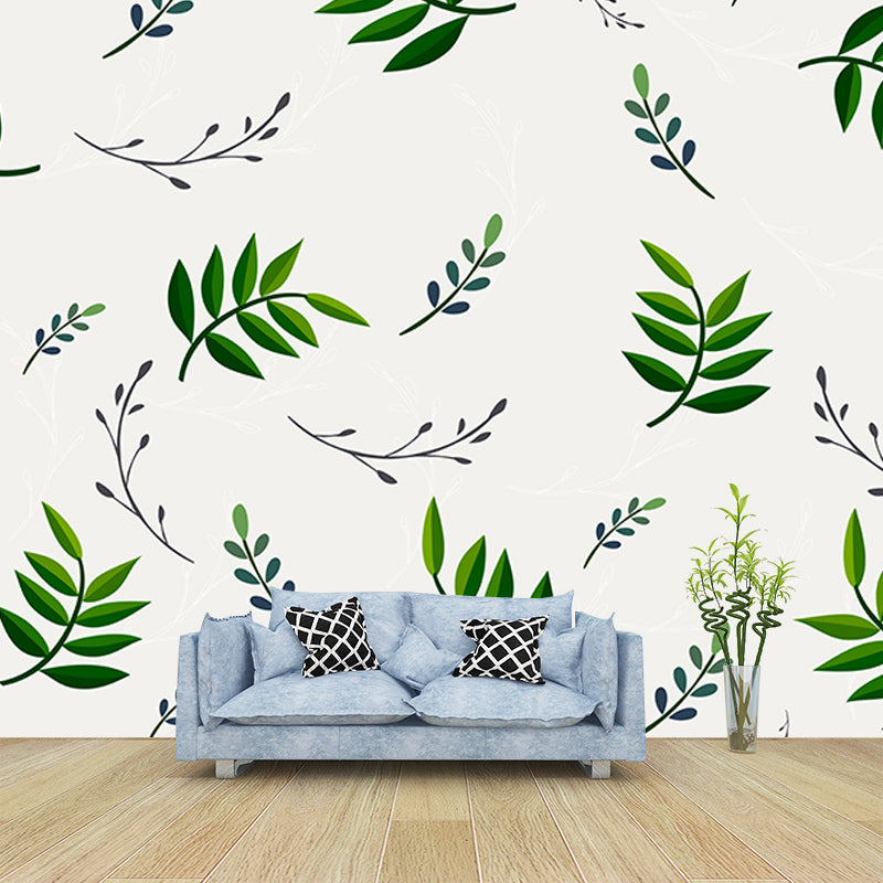 Environment Friendly Murals Tropical Style Leaves Murals for Decoration